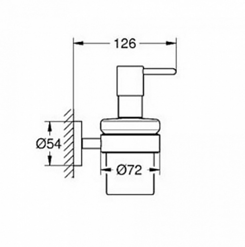 Дозатор для жидкого мыла Grohe Essentials 40448001 Хром фото 3