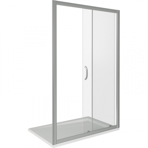 Душевая дверь в нишу Good Door Infinity WTW-140 140 профиль Хром стекло прозрачное фото 2