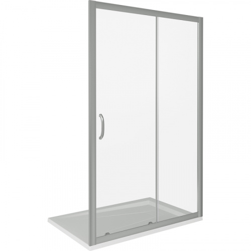 Душевая дверь в нишу Good Door Infinity WTW-140 140 профиль Хром стекло прозрачное