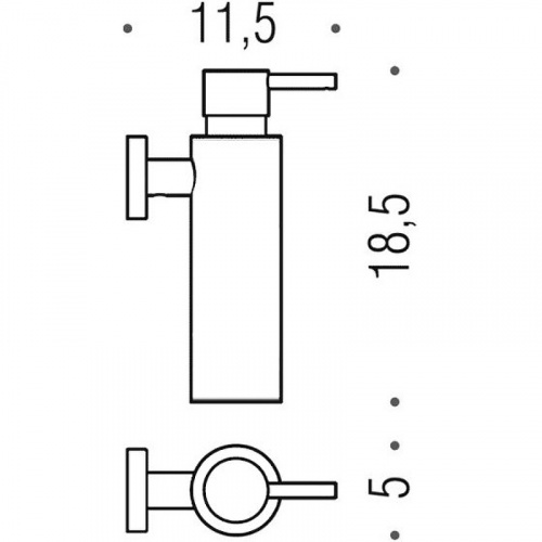 Дозатор для жидкого мыла Colombo Design Plus W4981.HPS1 Zirconium фото 3