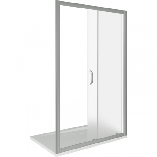 Душевая дверь в нишу Good Door Infinity WTW-110 110 профиль Хром стекло прозрачное фото 4