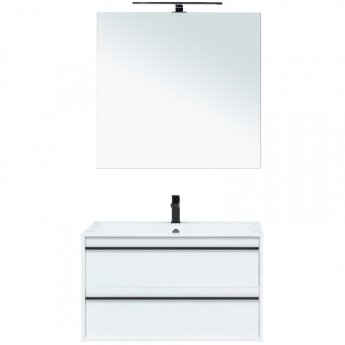 Комплект мебели для ванной Aquanet Lino 90 271957 подвесной Белый матовый фото 4