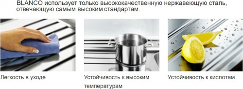 Кухонная мойка Blanco Tipo 45 S Нержавеющая сталь матовая фото 5