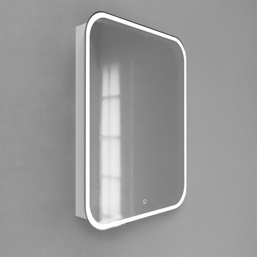 Зеркальный шкаф Jorno Briz 50 Bri.03.50/W с подсветкой с сенсорным выключателем фото 2