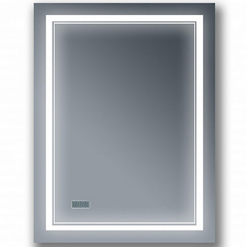 Зеркало Бриклаер Эстель-2 60 на взмах руки с подсветкой и часами
