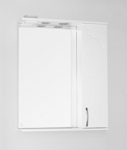 Зеркало со шкафом Style Line Эко фьюжн Панда 65 С подсветкой Белый глянец фото 7