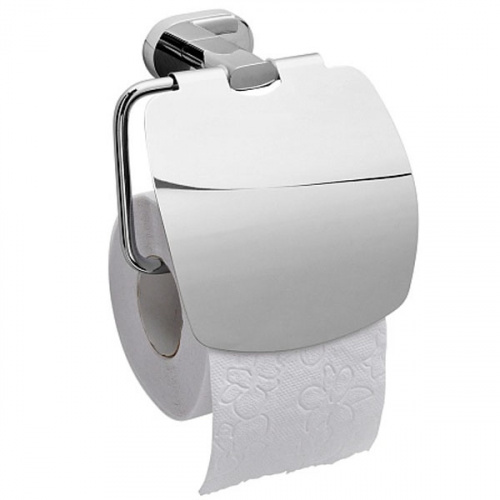 Держатель туалетной бумаги Raiber R50109 с крышкой Хром