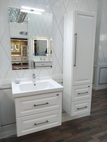 Комплект мебели для ванной Opadiris Сити 80 подвесной Белый матовый фото 3