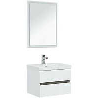 Комплект мебели для ванной Aquanet Беркли 60 258905 подвесной Белый Дуб рошелье
