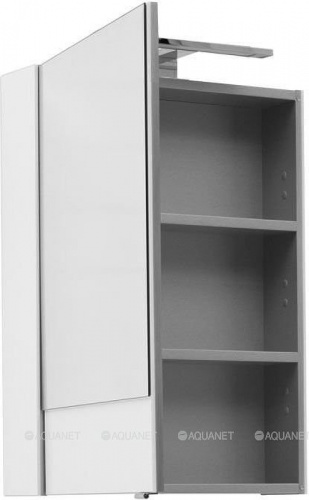 Зеркальный шкаф Aquanet Верона 50 L 207763 подвесной Белый фото 4