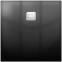 Акриловый поддон для душа Riho Basel 412 90x90 D005017065 (DC221600000000S) Черный глянцевый без антискользящего покрытия