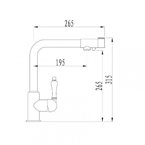 Смеситель для кухни ZorG Sanitary ZR320YF-33ПЕСОЧНЫЙ Песочный фото 2