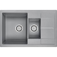 Кухонная мойка Paulmark Feste 77 PM237850-GRM Серый металлик