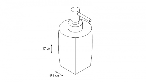 Дозатор для жидкого мыла Fixsen Balk FX-270-1 Бежевый фото 3
