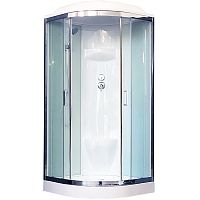 Душевая кабина Royal Bath НК 100x100 RB100HK6-WT-CH стекло прозрачное задняя стенка Белая