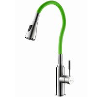 Смеситель для кухни Lemark Expert LM5082S-Green Хром матовый Зеленый