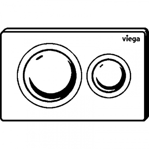 Клавиша смыва Viega Prevista Visign for Style 8610.1 773793 Белая матовая фото 3