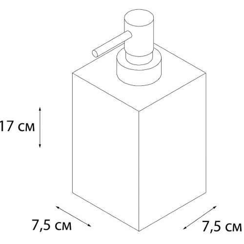 Дозатор жидкого мыла Fixsen Gusto FX-300-1 Хром Бирюзовый фото 2