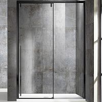 Душевая дверь Vincea Lugano 130x195 VDS-1L130CLB-1 профиль Черный стекло прозрачное