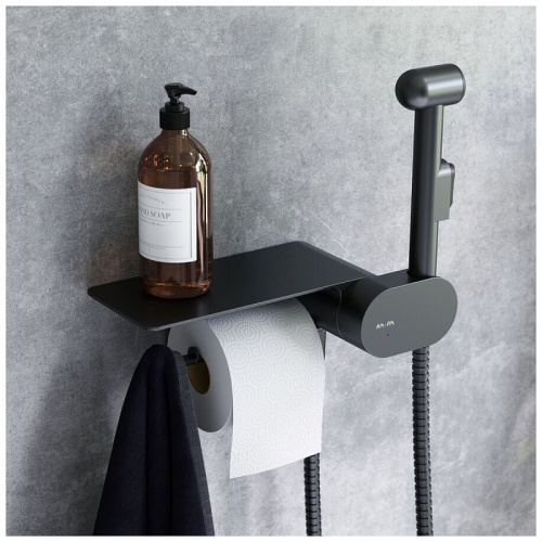 Гигиенический душ со смесителем AM.PM Like F0202622 Черный матовый фото 6