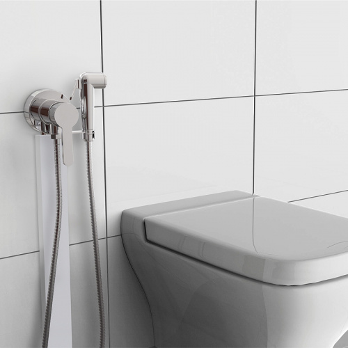 Гигиенический душ со смесителем Paini Aosta 92CR304KM с наружным подключением Хром фото 3