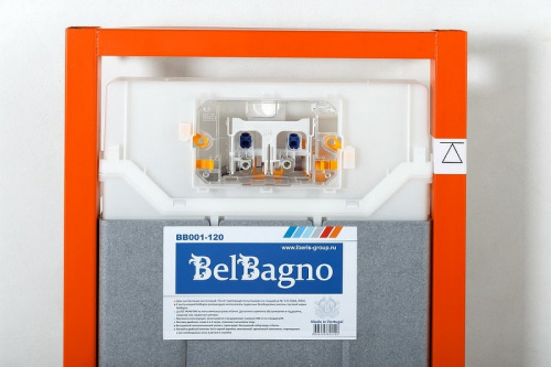 Инсталляция BelBagno BB001-120 для подвесного унитаза без клавиши смыва фото 4