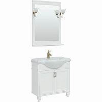 Комплект мебели для ванной Aquanet Валенса New Классик 80 273554 подвесной Белый матовый