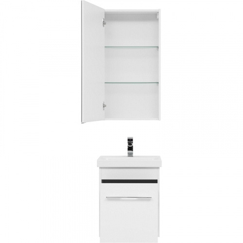 Комплект мебели для ванной Aquanet Августа 50 254067 подвесной Белый фото 5