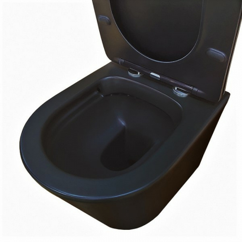 Унитаз Comforty 105MB 00-00007650 подвесной Черный матовый с сиденьем Микролифт фото 3