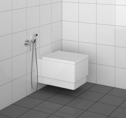 Гигиенический душ со смесителем Kludi Bozz 389990576 Хром фото 2