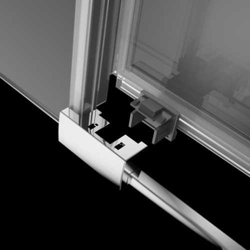 Душевая дверь в нишу Radaway Idea DWJ 110x200 профиль хром, стекло прозрачное, крепления слева фото 3