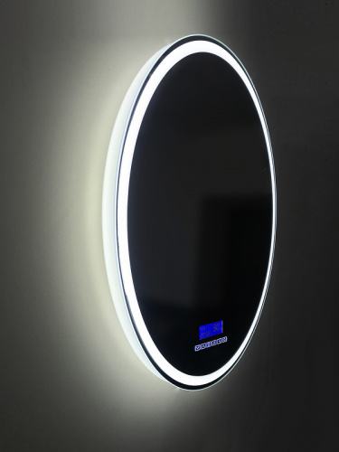 Зеркало BelBagno SPC-RNG-700-LED-TCH-RAD с подсветкой с сенсорным выключателем с bluetooth с термометром с радио фото 2