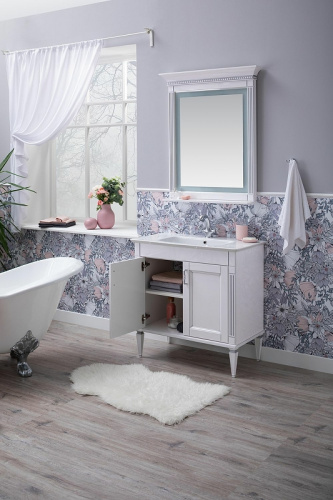Комплект мебели для ванной Aquanet Селена 70 273433 Белый Серебро фото 4