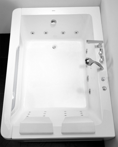 Акриловая ванна Gemy G9226B 172х121 с гидромассажем фото 2