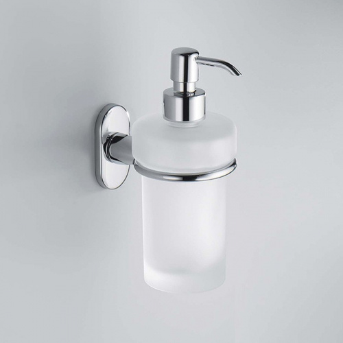 Дозатор для жидкого мыла Colombo Design Bart B9308.000 Белый, Хром фото 2