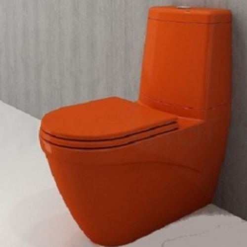Сиденье для унитаза Bocchi Taormina A0300-012 Оранжевое глянцевое с микролифтом фото 2