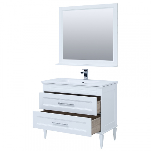 Комплект мебели для ванной Aquanet Бостон M 100 258284 подвесной Белый матовый фото 12