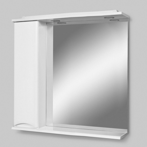 Зеркало со шкафом AM.PM Like 80 L M80MPL0801WG с подсветкой Белый фото 4
