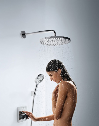 Смеситель для душа Hansgrohe ShowerSelect 15763670 с термостатом Черный матовый фото 5