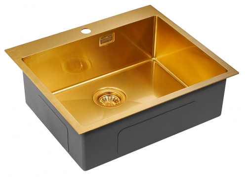 Кухонная мойка Paulmark Isar 59 PM805951-BG Брашированное золото фото 2