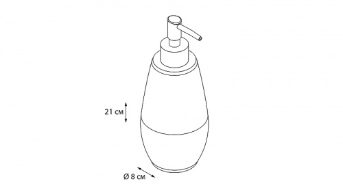 Дозатор для жидкого мыла Fixsen Balk FX-260-1 Хром фото 3