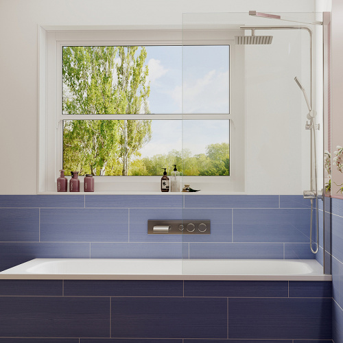 Шторка на ванну Ambassador Bath Screens 70х140 16041102 профиль Хром стекло CrystalPure фото 4