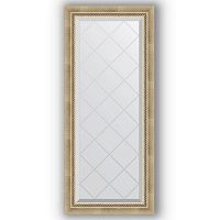 Зеркало Evoform Exclusive-G 123х53 Состаренное серебро с плетением