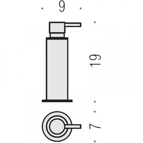 Дозатор для жидкого мыла Colombo Design Plus W4980.NM Черный матовый фото 3