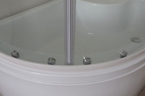 Душевой уголок Royal Bath BK 120х80 RB8120BK-T-R с поддоном профиль Белый стекло прозрачное фото 3