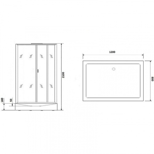 Душевая кабина Niagara Premium 120x80 NG-6012-01QL без гидромассажа фото 3