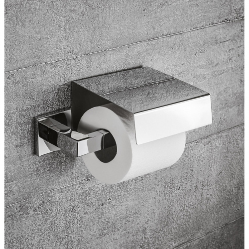 Держатель туалетной бумаги с крышкой Colombo Design Basic Q В3791 Хром фото 2