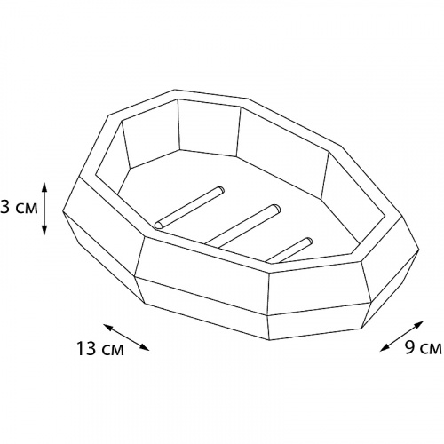 Мыльница Fixsen Flat FX-290-4 Белая фото 2