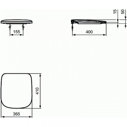 Сиденье для унитаза Ideal Standard Tesi T3527V1 с микролифтом фото 2