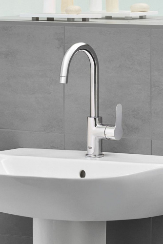 Смеситель для раковины Grohe BauEdge 23760000 Хром фото 2